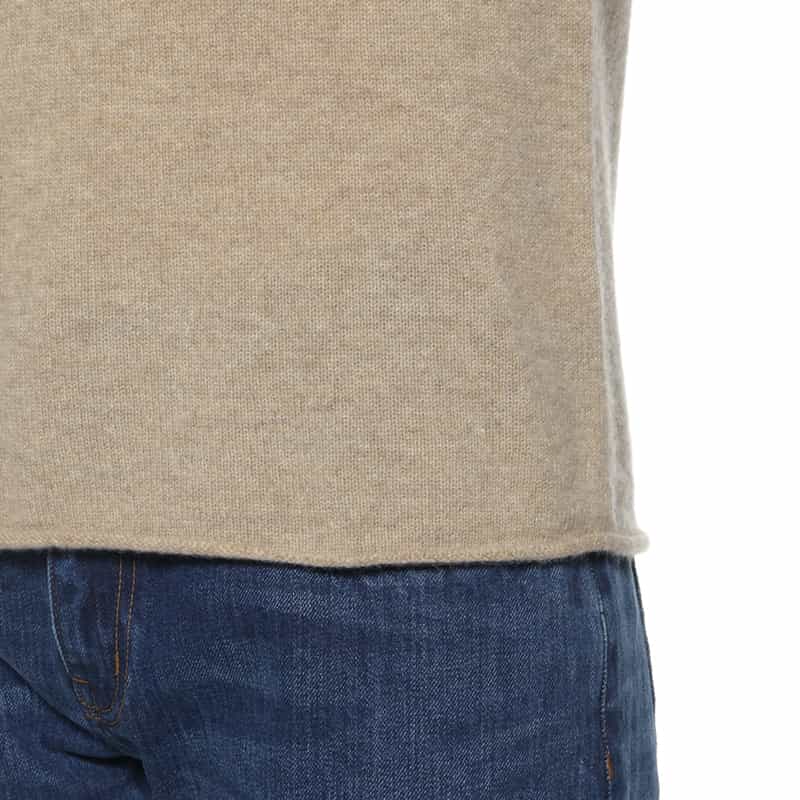 BARNEYS NEW YORK カシミヤクルーネックニットプルオーバー BEIGE