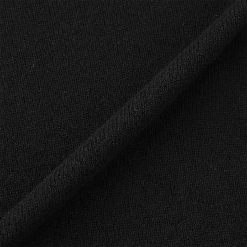 BARNEYS NEW YORK カシミヤクルーネックニットプルオーバー BLACK
