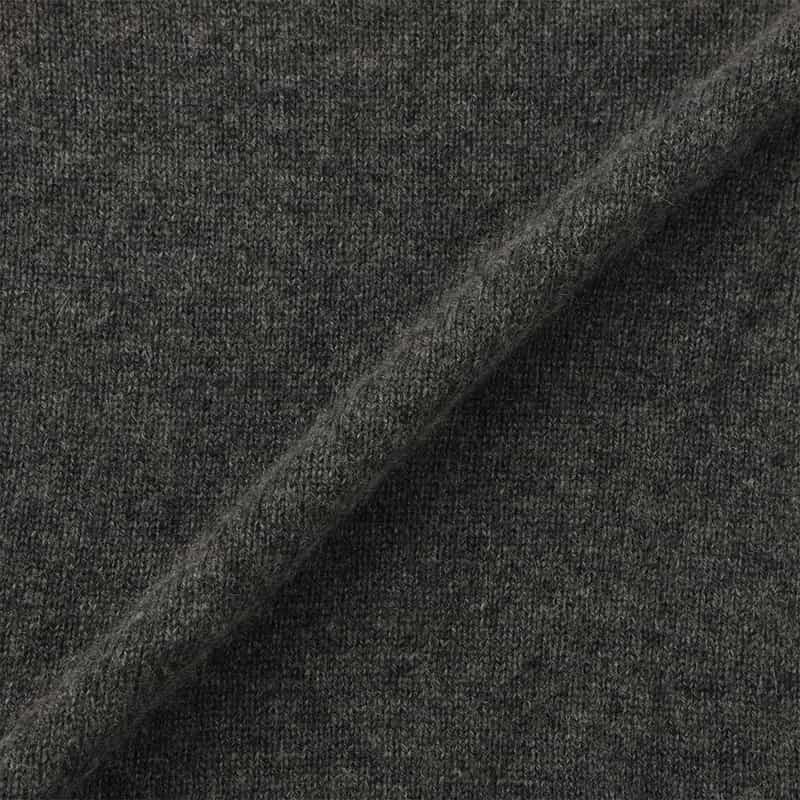 BARNEYS NEW YORK カシミヤクルーネックニットプルオーバー DARK GRAY