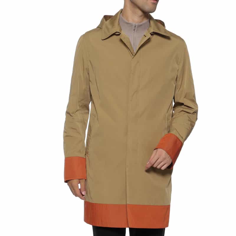 ダブルフェイスフーデッドコート