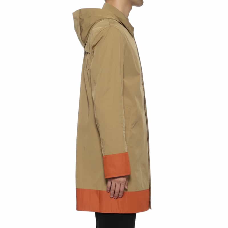 BARNEYS NEW YORK ダブルフェイスフーデッドコート BEIGE