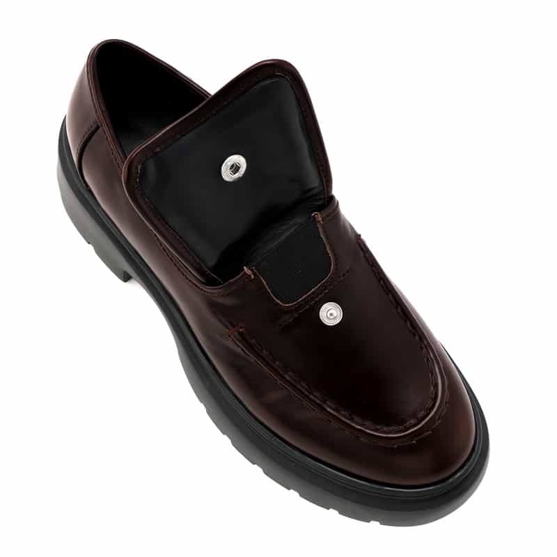 BARNEYS NEW YORK ボリュームソールローファー BROWN