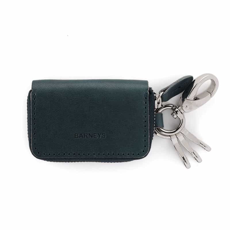"BARNEYS" ロゴ入りレザースマートキーケース