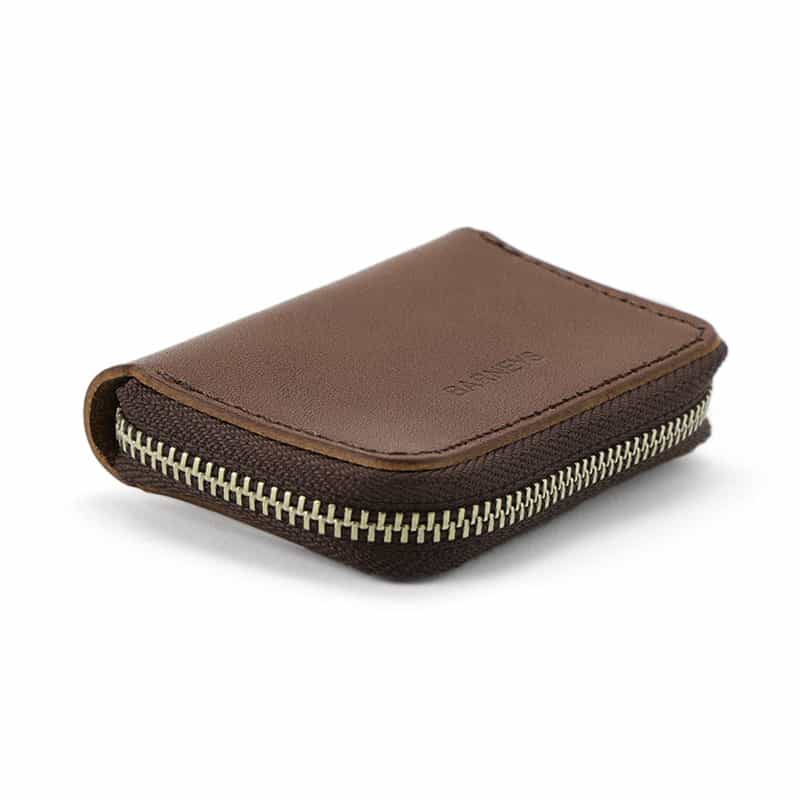 BARNEYS NEW YORK "BARNEYS" ロゴ入りレザースマートキーケース DARK BROWN