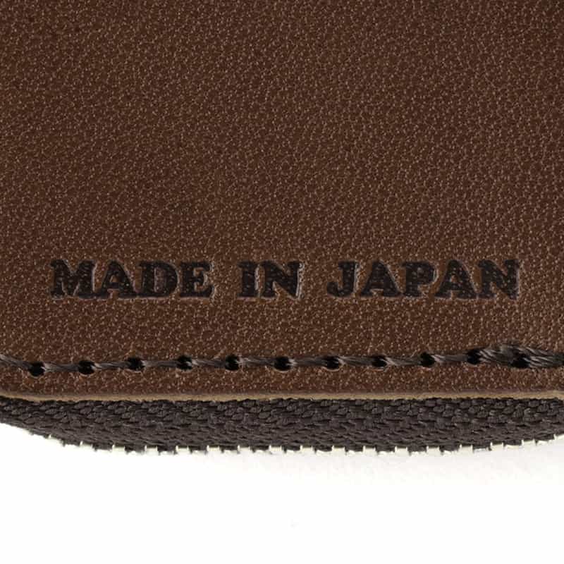 BARNEYS NEW YORK "BARNEYS" ロゴ入りレザースマートキーケース DARK BROWN