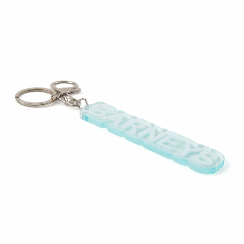 BARNEYS NEW YORK "BARNEYS" ロゴ アクリルキーホルダー CLEAR