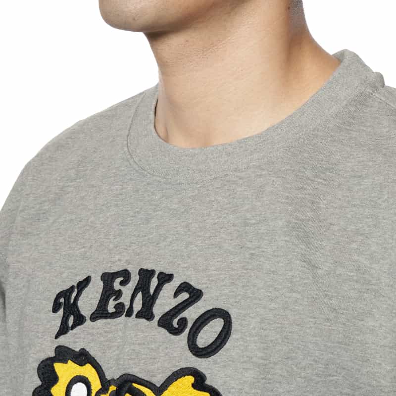 KENZO KENZO＜ケンゾー＞エンブロイダリー スウェットプルオーバー GRAY