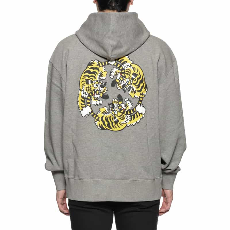 KENZO KENZO＜ケンゾー＞バックプリント スウェットフーディ GRAY