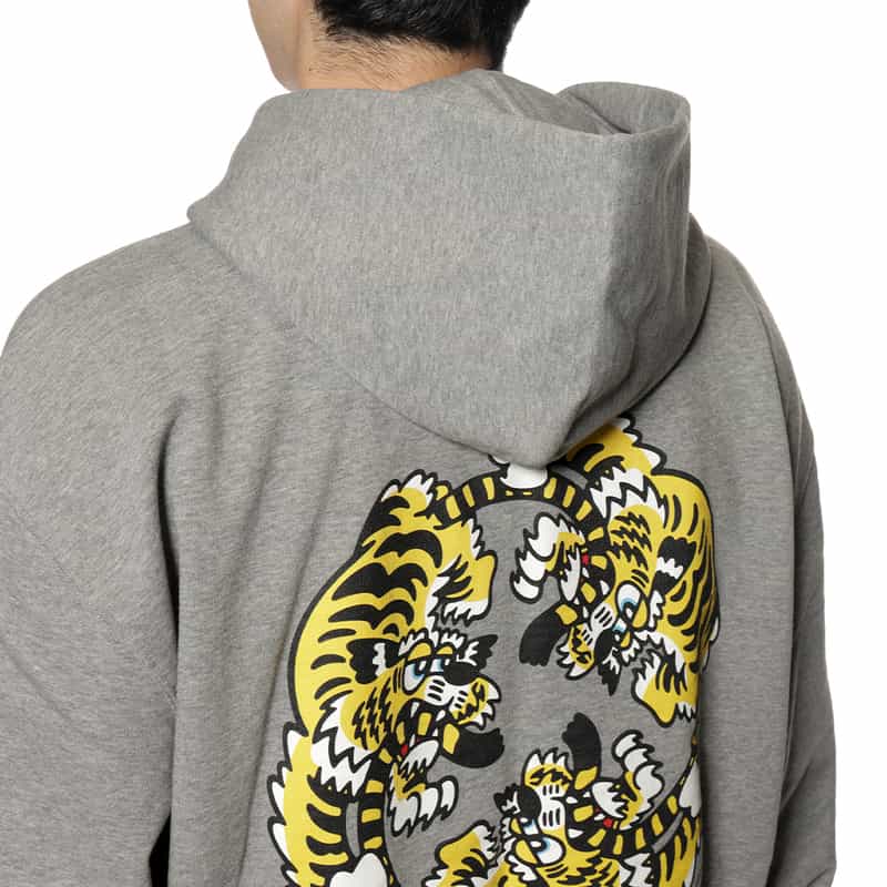 KENZO KENZO＜ケンゾー＞バックプリント スウェットフーディ GRAY