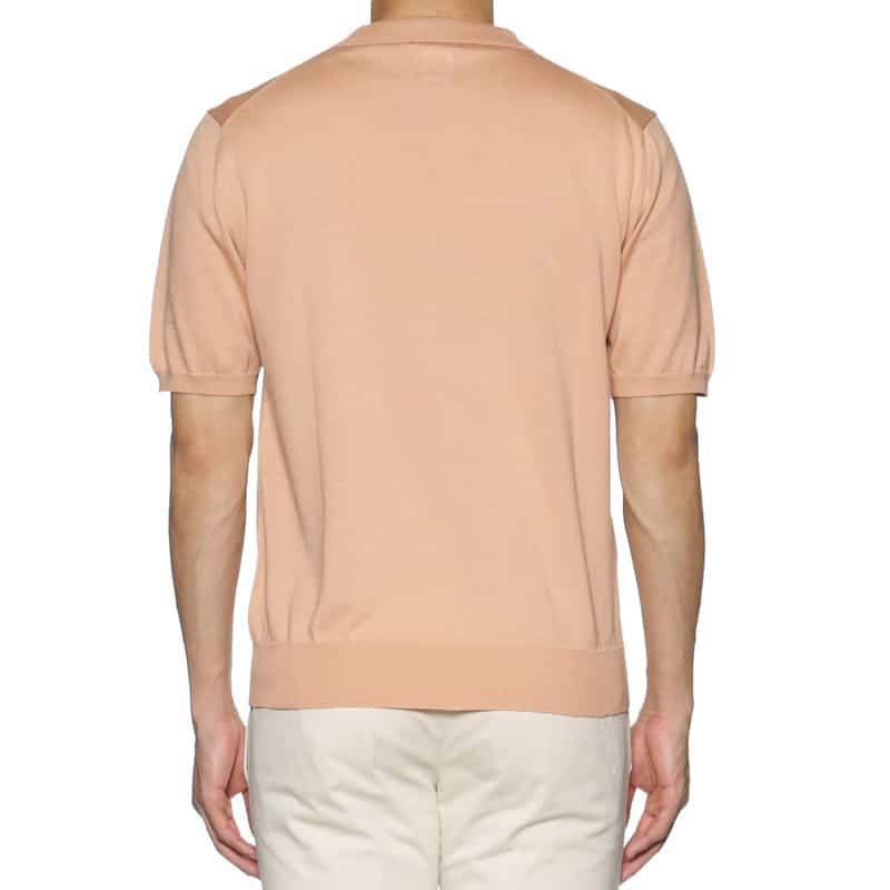 BARNEYS NEW YORK 海島綿ニットポロシャツ PINK