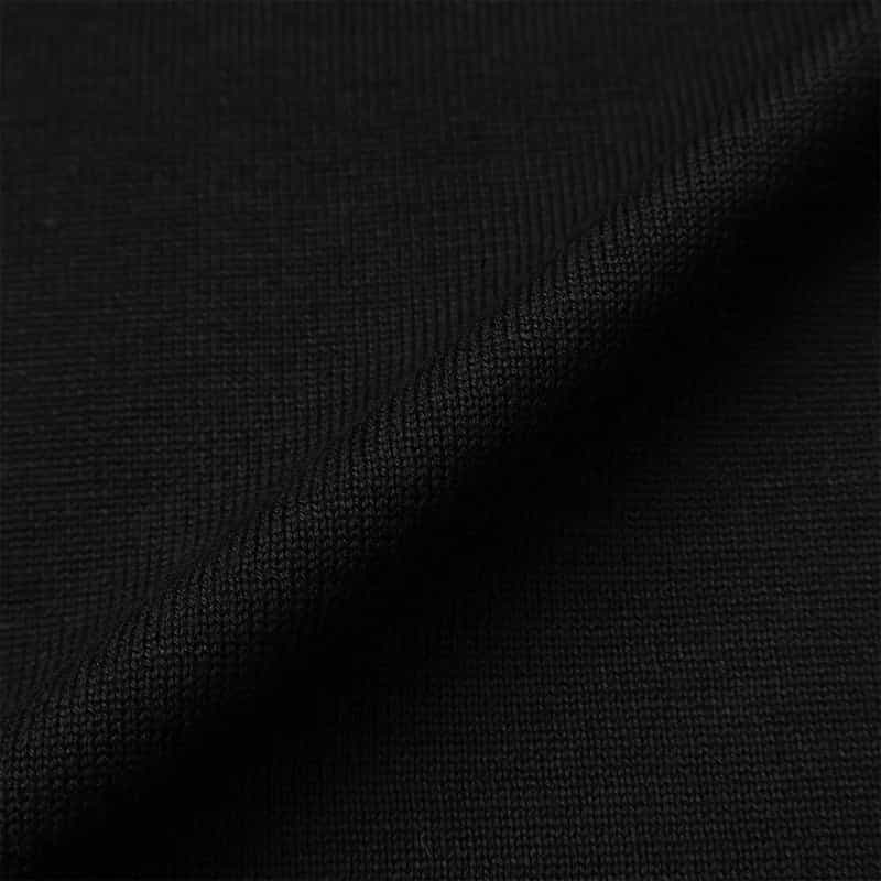 BARNEYS NEW YORK 海島綿ニットポロシャツ BLACK