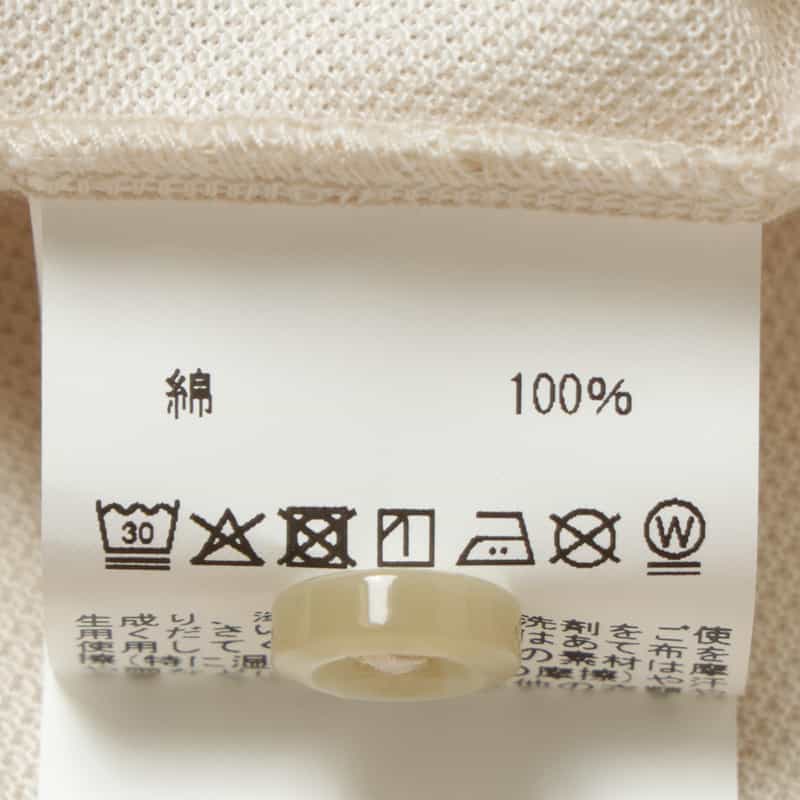 BARNEYS NEW YORK 海島綿鹿の子ニットポロシャツ BEIGE