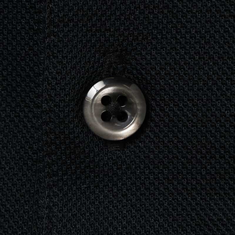 BARNEYS NEW YORK 海島綿鹿の子ニットポロシャツ NAVY