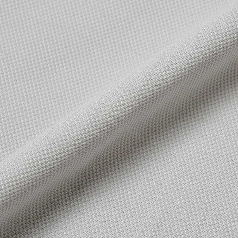 BARNEYS NEW YORK 海島綿鹿の子ニットポロシャツ LIGHT GRAY