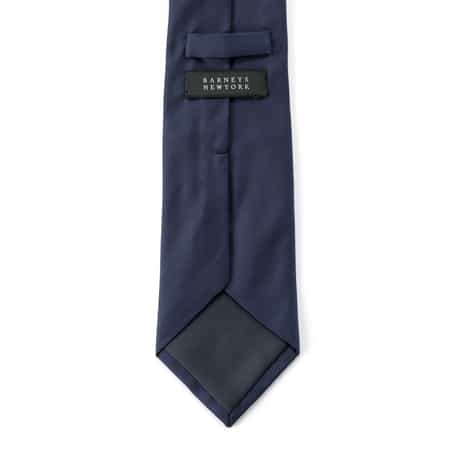 美品 BARNEYS NEWYORK 無地 ソリッド ネクタイ ネイビー 紺 9531高級ネクタイ◇ネイビー無地ソリッド◇BARNEYS NEWYORK◇新品