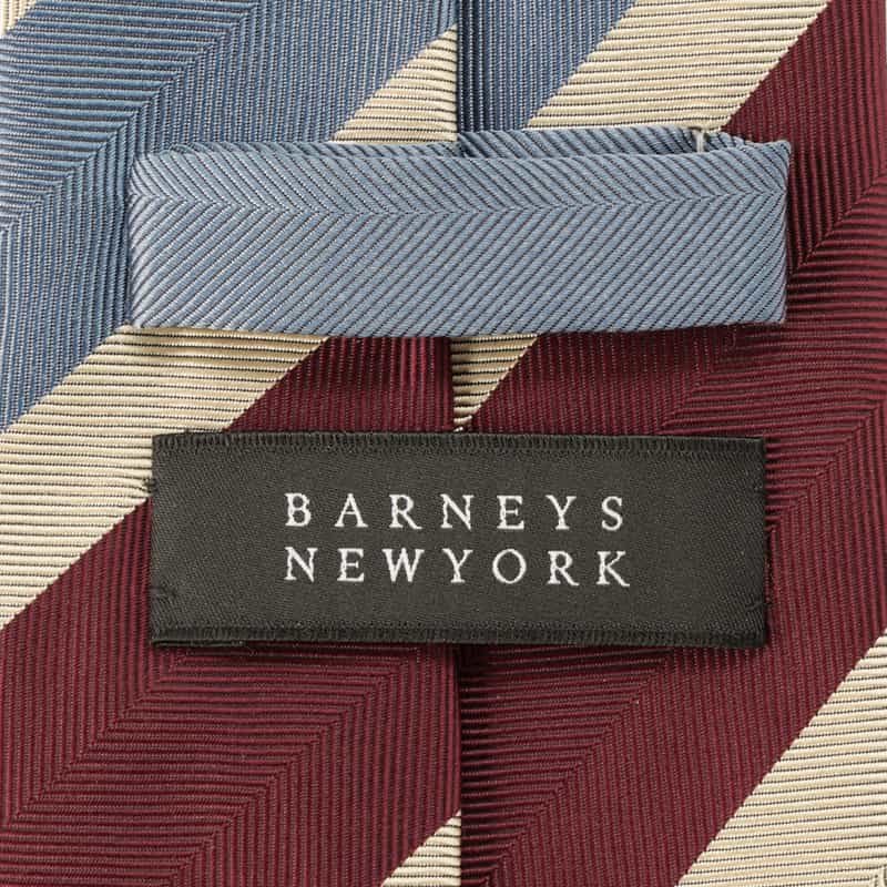 BARNEYS NEW YORK オルタネイト ストライプ柄タイ BLUE