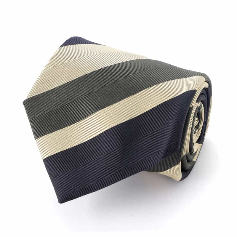 BARNEYS NEW YORK オルタネイト ストライプ柄タイ NAVY