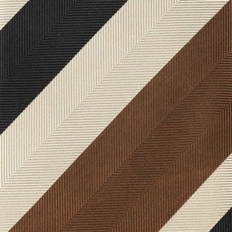 BARNEYS NEW YORK オルタネイト ストライプ柄タイ BROWN