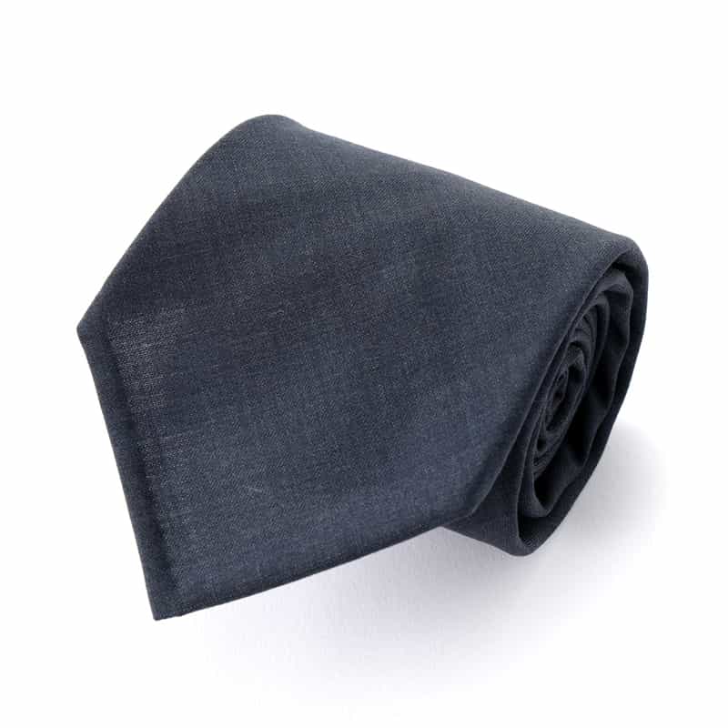 BARNEYS NEW YORK ソリッドタイ NAVY