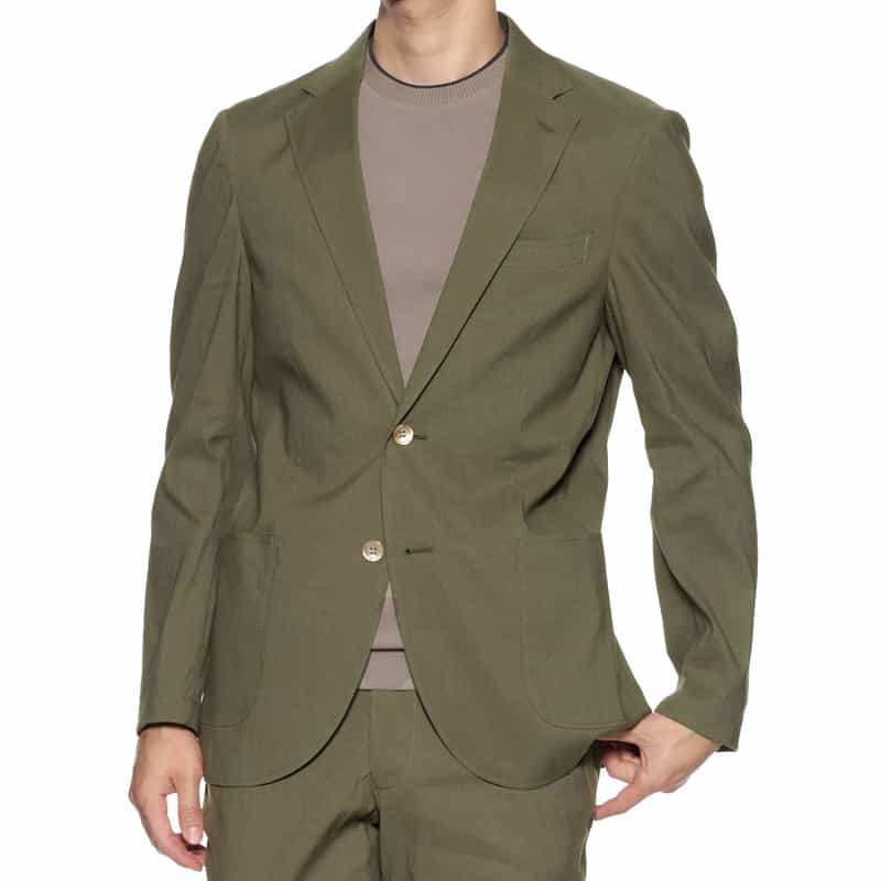 BARNEYS NEW YORK セットアップ シングルジャケット KHAKI