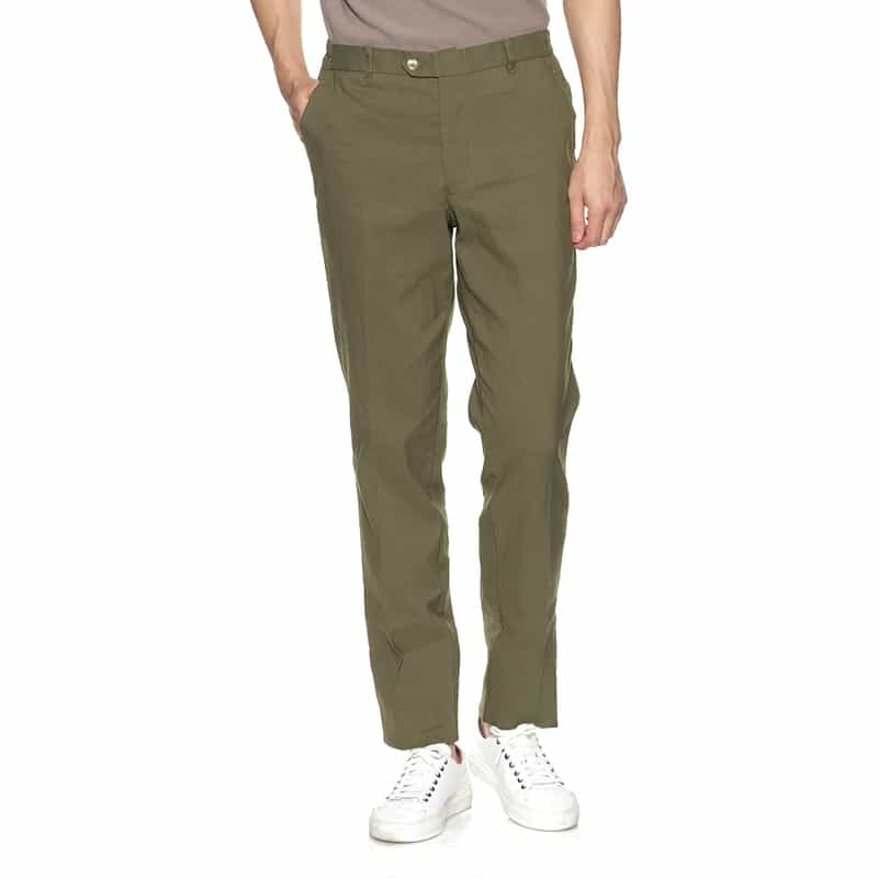 BARNEYS NEW YORK セットアップ テーパードパンツ KHAKI