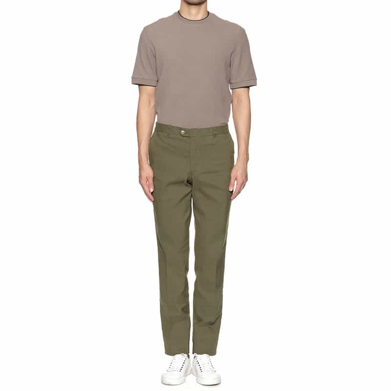 BARNEYS NEW YORK セットアップ テーパードパンツ KHAKI