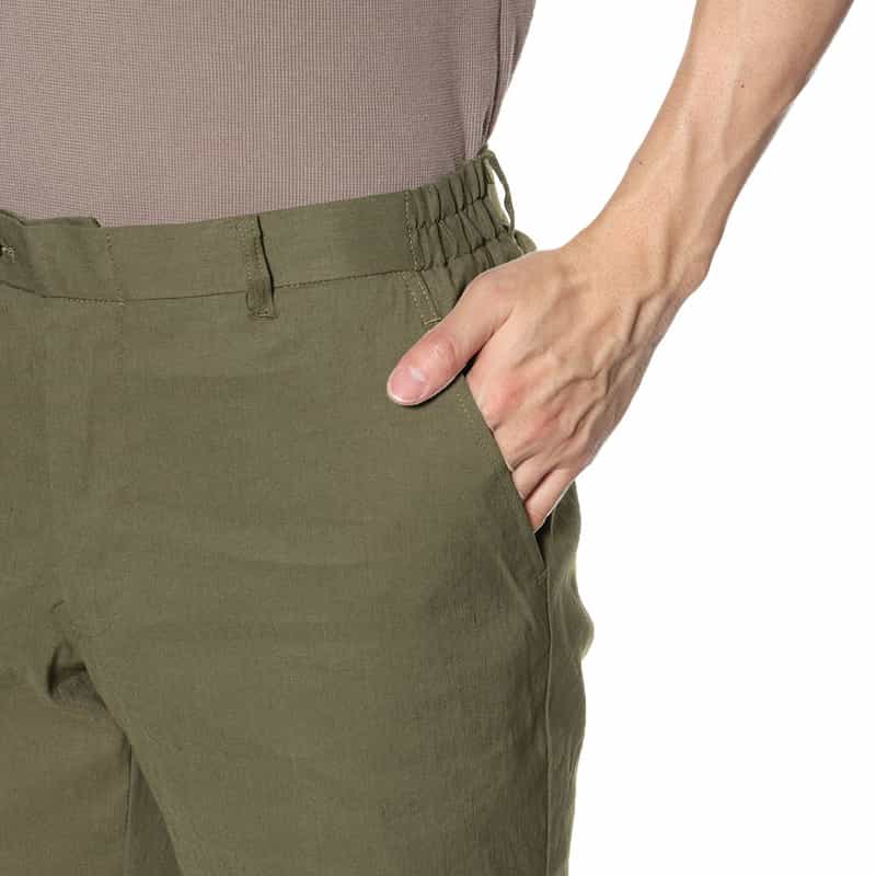 BARNEYS NEW YORK セットアップ テーパードパンツ KHAKI