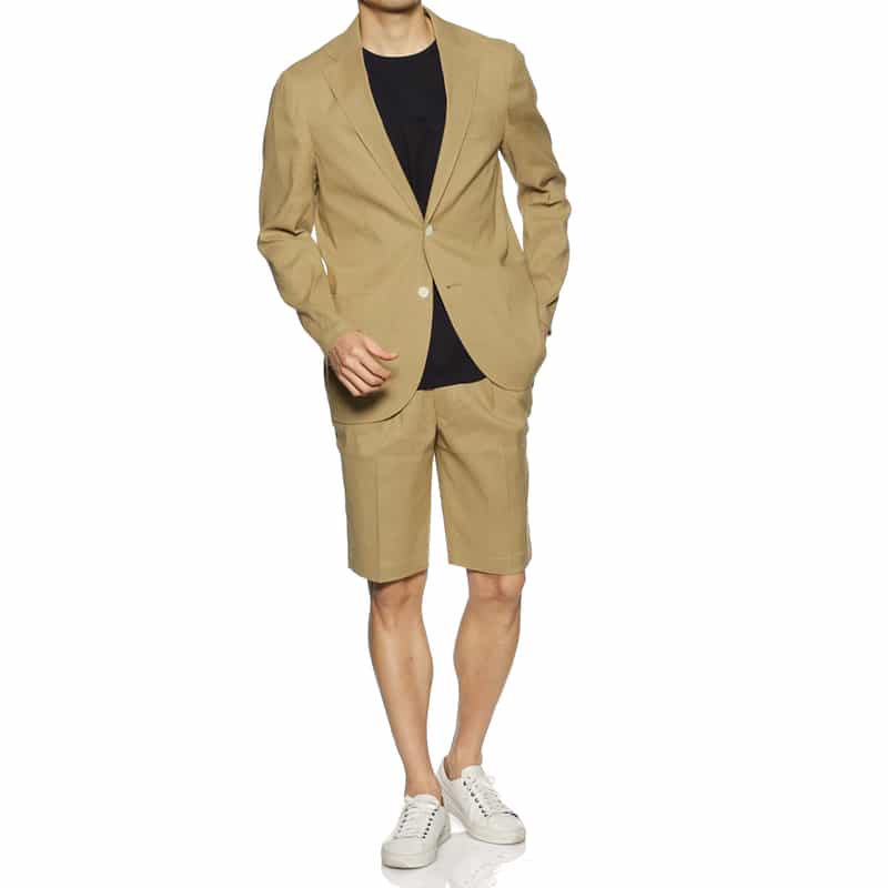 BARNEYS NEW YORK セットアップ ストレッチショーツ BEIGE