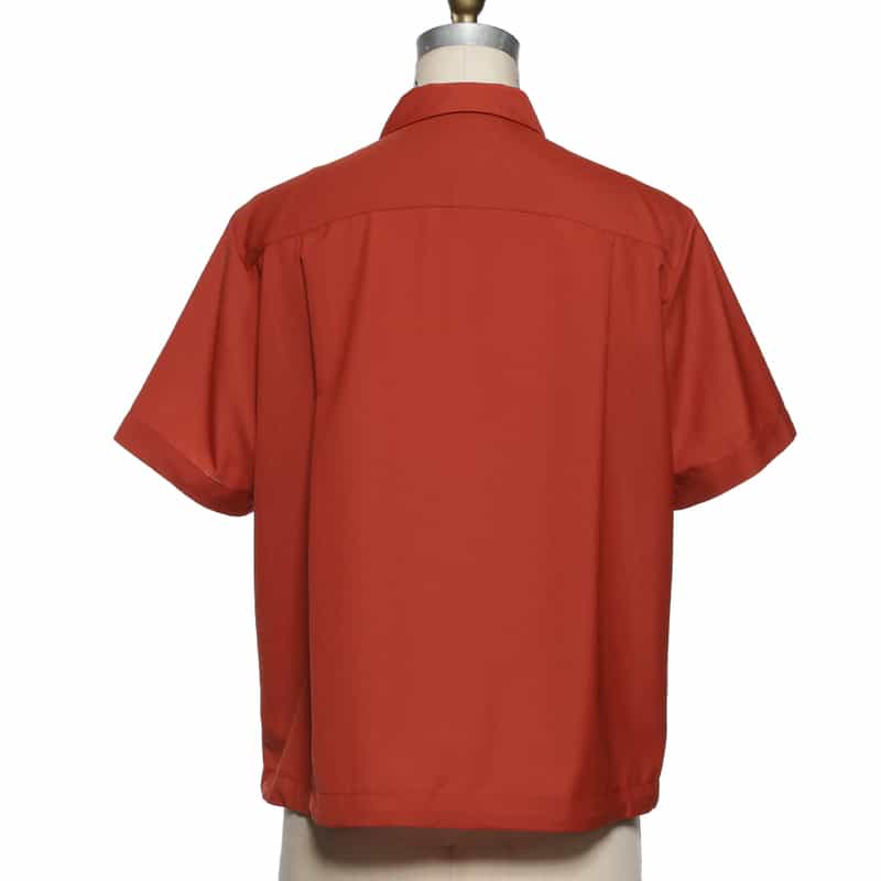 SACAI ジップアップ ポロシャツ RED