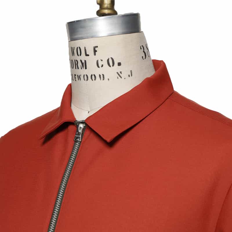 SACAI ジップアップ ポロシャツ RED