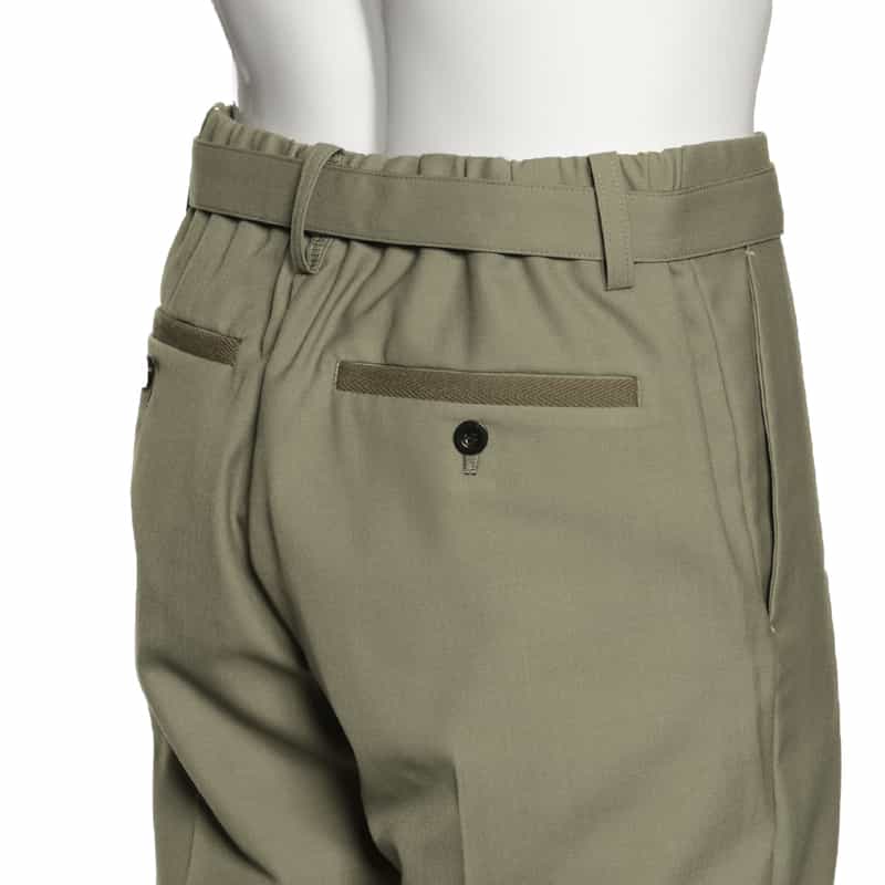 SACAI ベルテッド イージーパンツ TAUPE