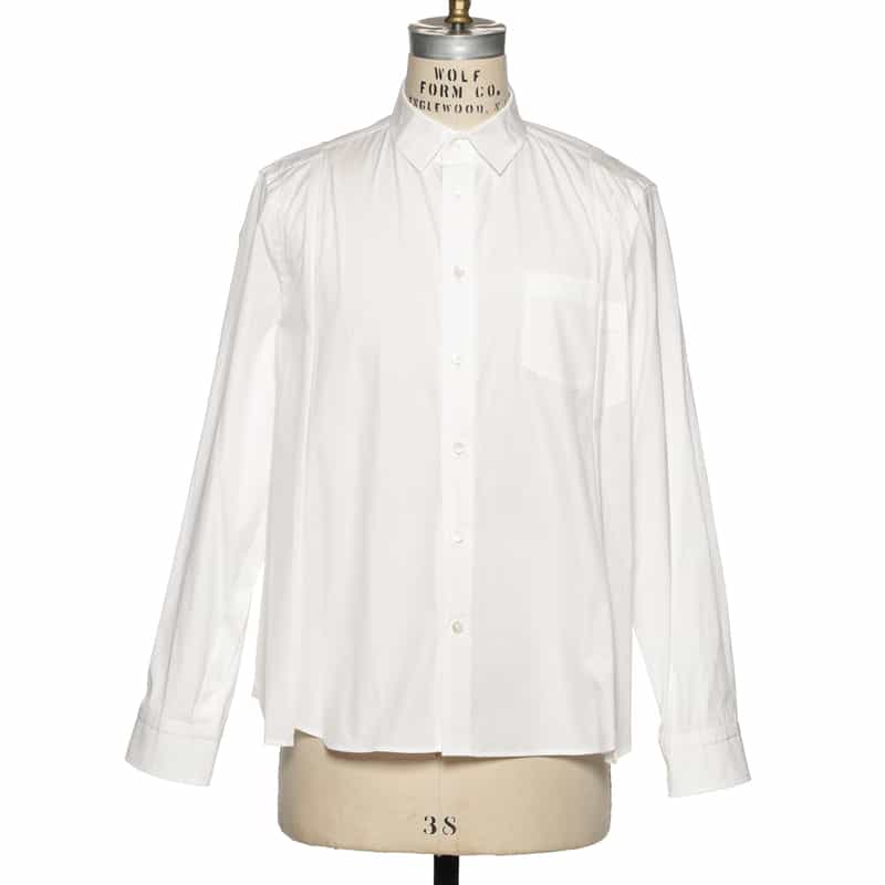SACAI 切替シャツ WHITE