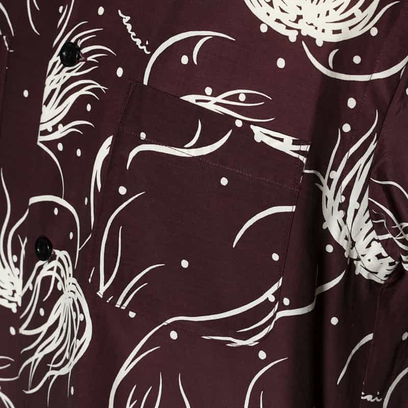 SACAI SACAI<サカイ>プリントシャツ PURPLE