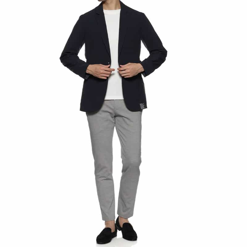 CITERA CITERA＜シテラ＞バーニーズ　ニューヨーク限定 異素材切り返し ジャケット NAVY