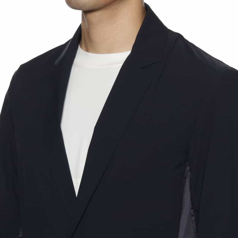 CITERA CITERA＜シテラ＞バーニーズ　ニューヨーク限定 異素材切り返し ジャケット NAVY