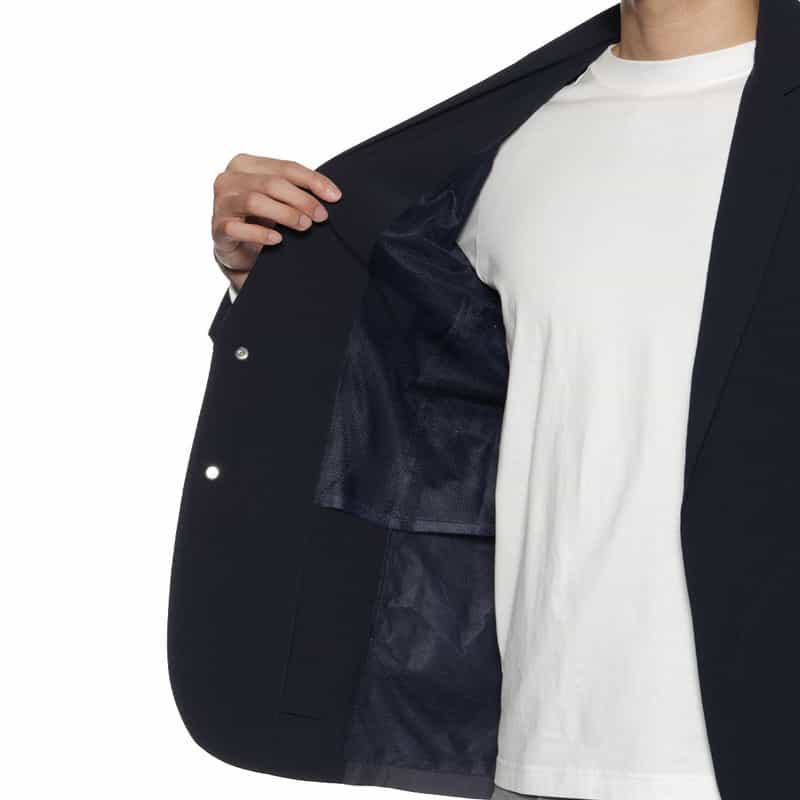 CITERA CITERA＜シテラ＞バーニーズ　ニューヨーク限定 異素材切り返し ジャケット NAVY