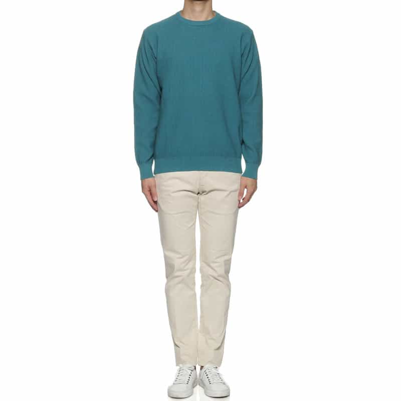 BARNEYS NEW YORK ワッフルニットプルオーバー GREEN