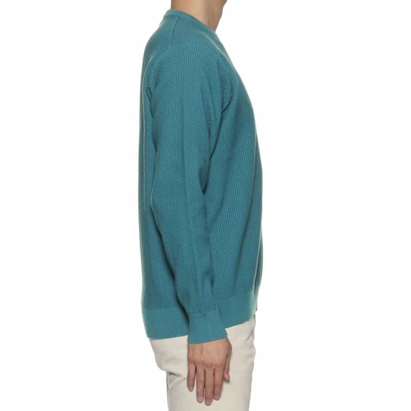 BARNEYS NEW YORK ワッフルニットプルオーバー GREEN