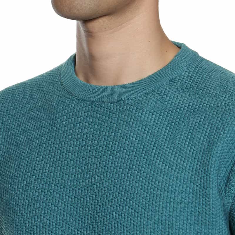 BARNEYS NEW YORK ワッフルニットプルオーバー GREEN