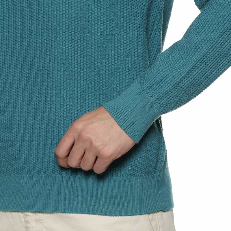 BARNEYS NEW YORK ワッフルニットプルオーバー GREEN