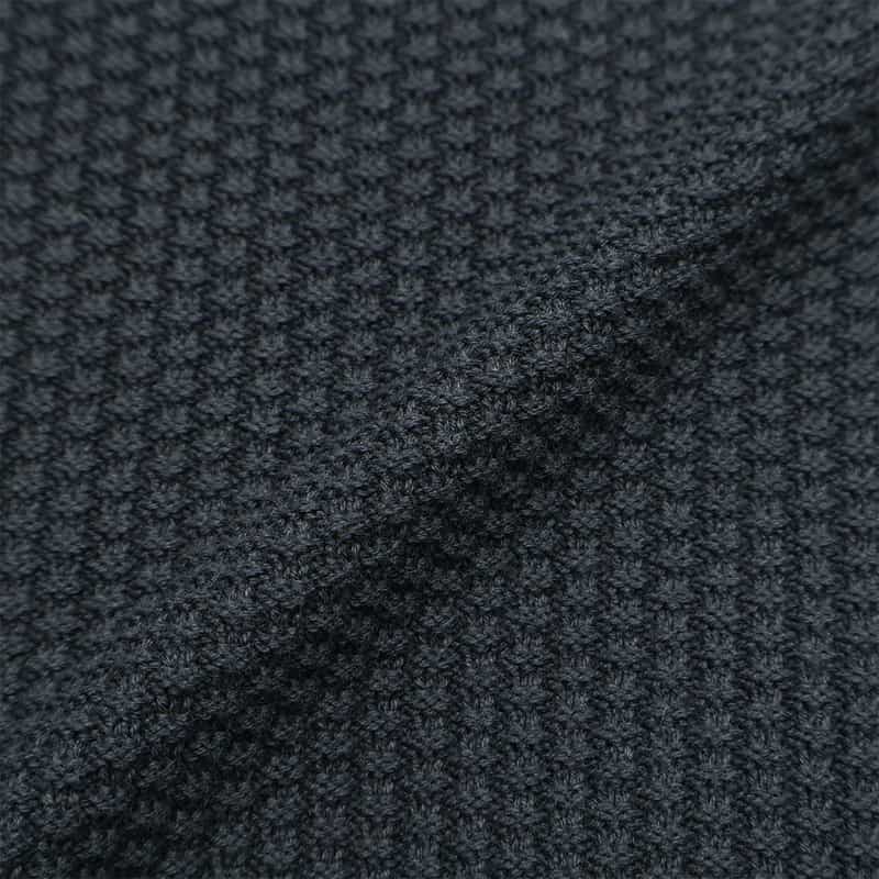 BARNEYS NEW YORK ワッフルニットプルオーバー NAVY