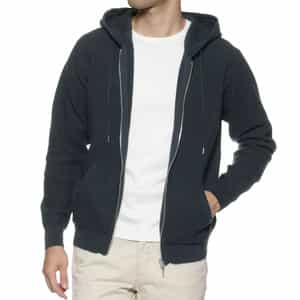 ジップアップ ワッフルニットパーカ