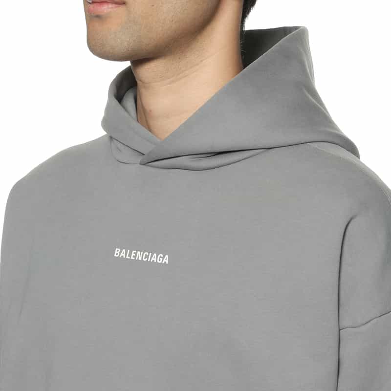 BALENCIAGA BALENCIAGA＜バレンシアガ＞ ロゴ入りスウェットフーディ GRAY