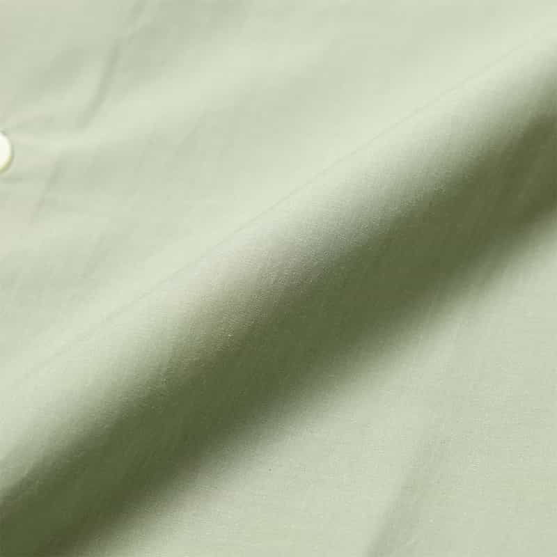 BARNEYS NEW YORK ウォッシャブル カッタウェイカラーシャツ LT GREEN