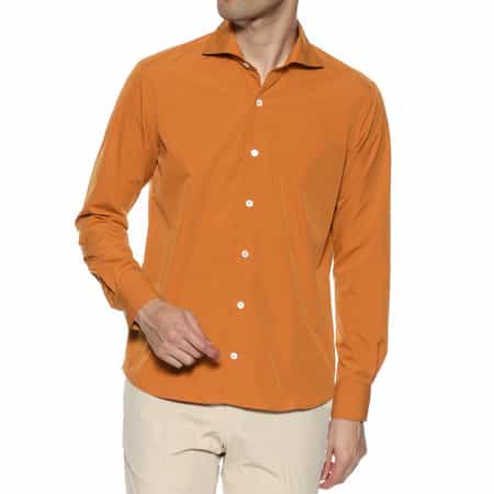 ウォッシャブル カッタウェイカラーシャツ