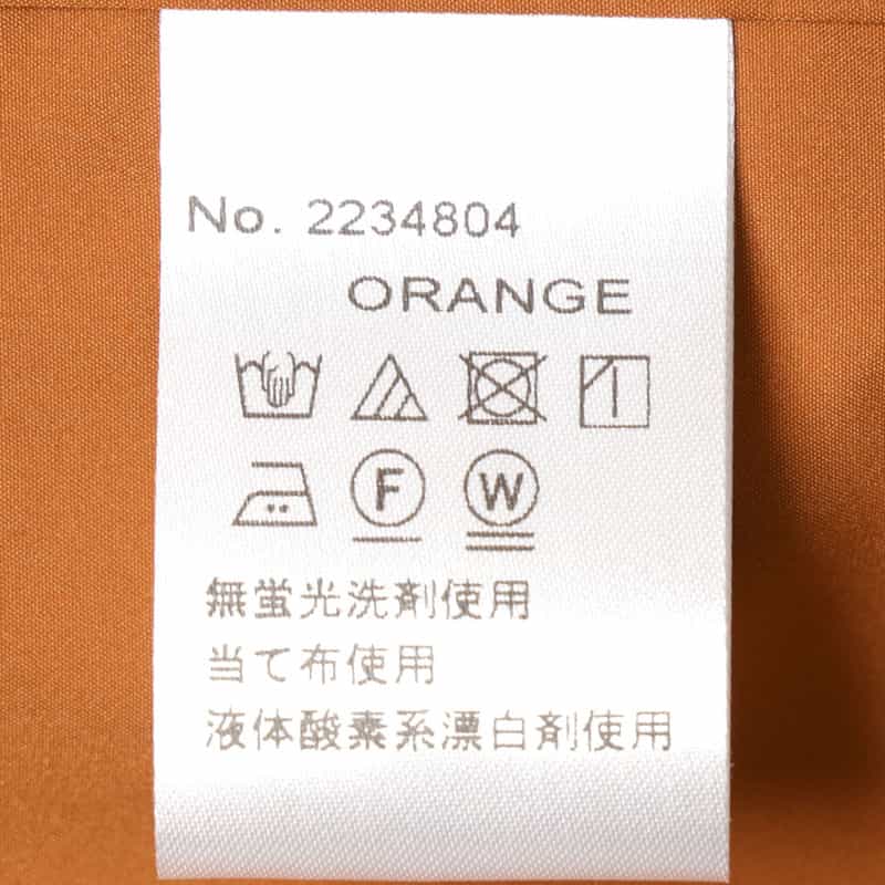 BARNEYS NEW YORK ウォッシャブル カッタウェイカラーシャツ ORANGE