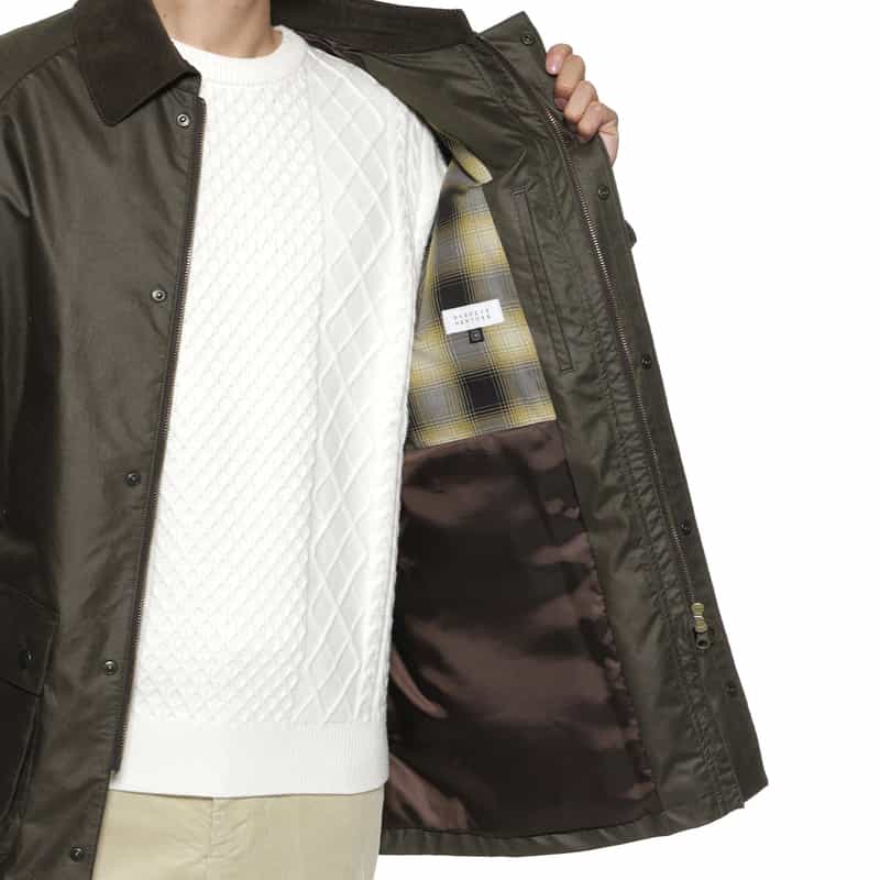 BARNEYS NEW YORK ワックスジャケット BEIGE