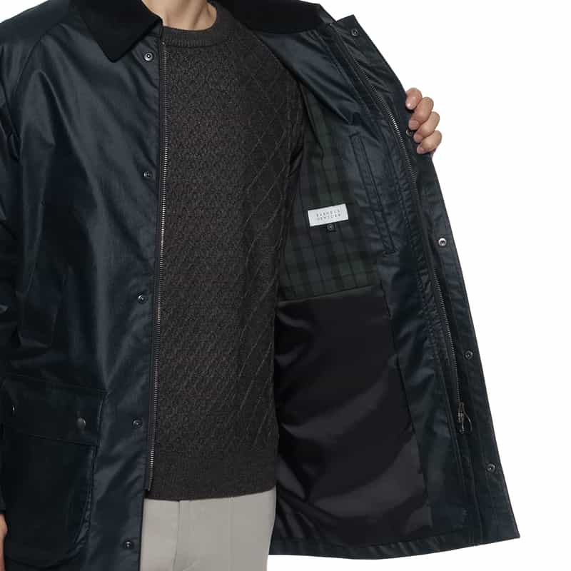 BARNEYS NEW YORK ワックスジャケット NAVY