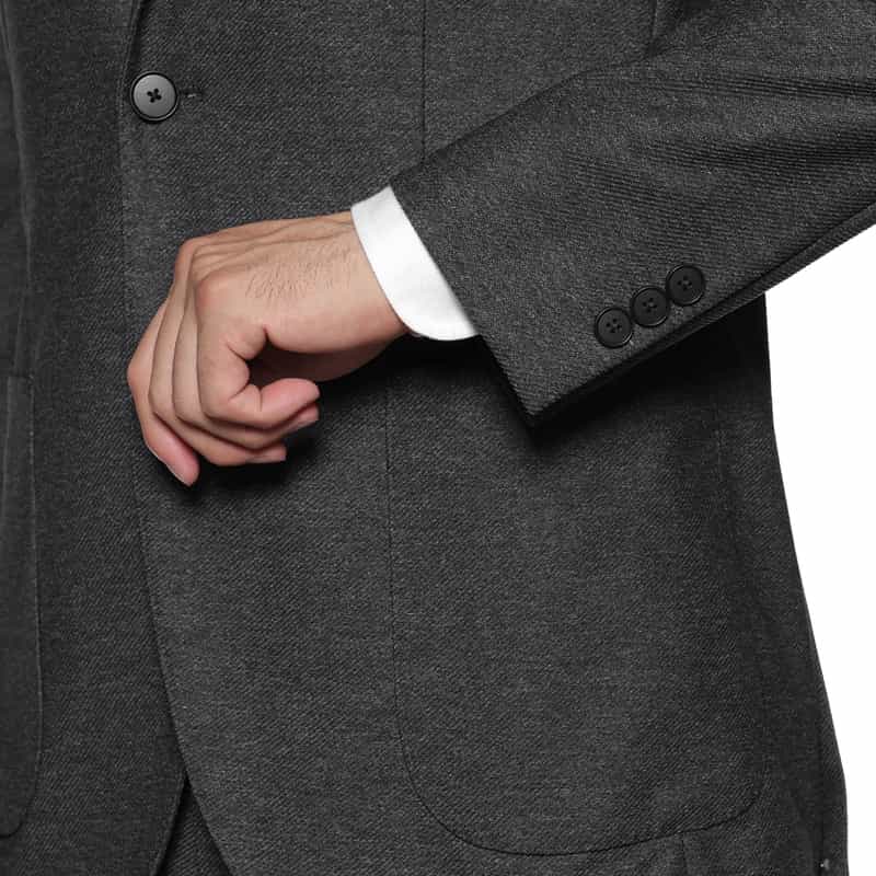 BARNEYS NEW YORK セットアップ ツイルジャージージャケット GRAY