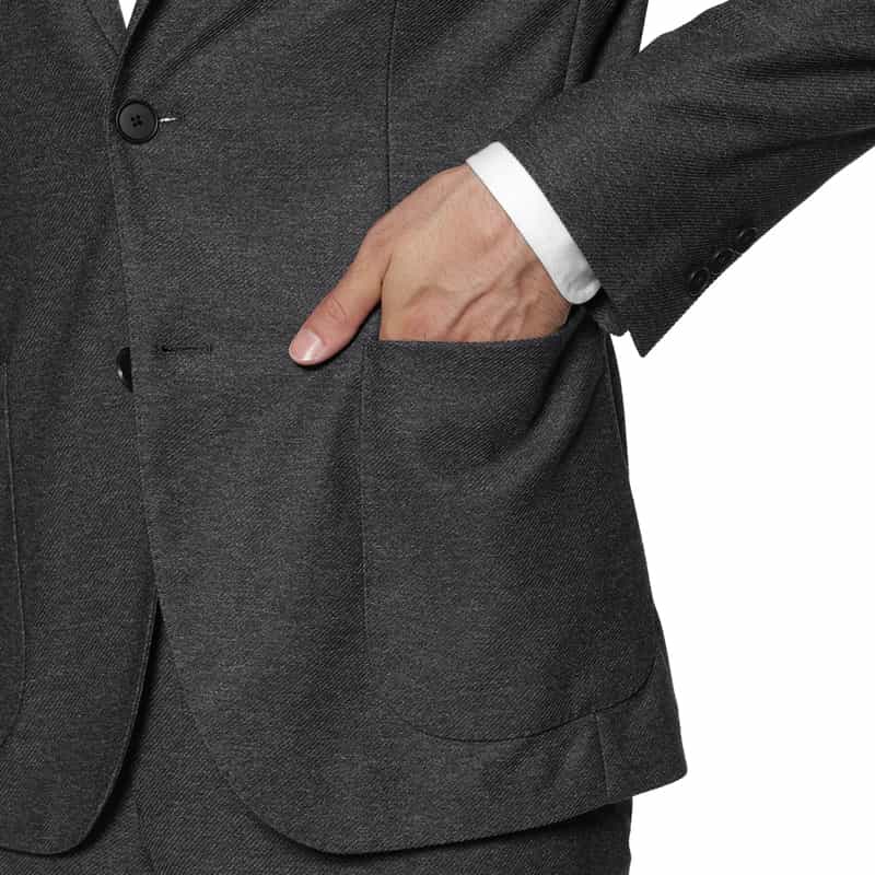 BARNEYS NEW YORK セットアップ ツイルジャージージャケット GRAY